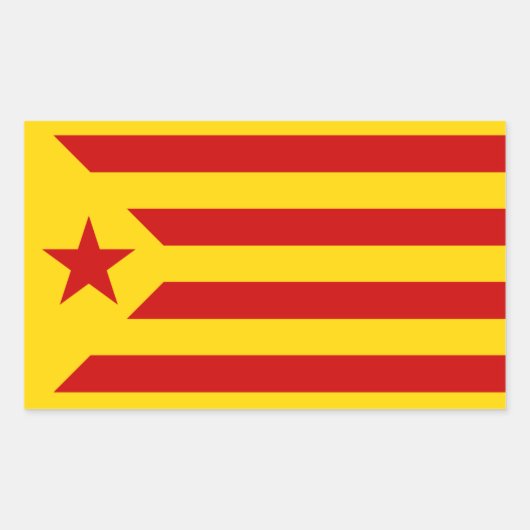 Catalaanse Socialist Estelada Flag Sticker (Voorkant)