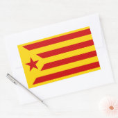 Catalaanse Socialist Estelada Flag Sticker (Envelop)