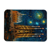 Catalaanse sterrenhemel | Gaudí ontmoet Van Gogh Magneet (Horizontaal)