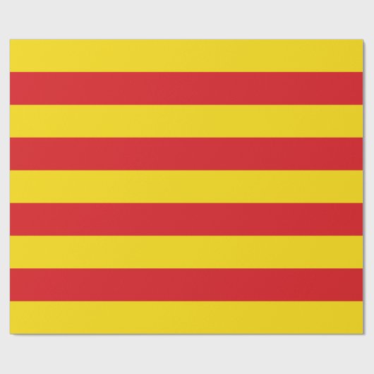 Catalaanse vlag cadeaupapier (Vlak)