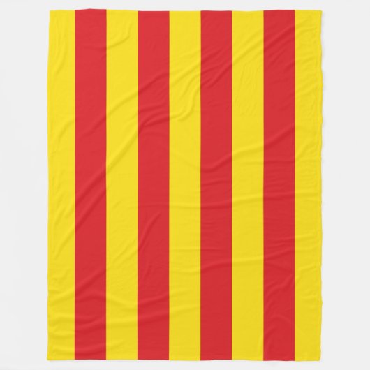 Catalaanse vlag (Catalonië) Fleece Deken (Voorkant)
