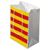 Catalaanse vlag (Catalonië) Medium Cadeauzakje (Voorkant Gekanteld)