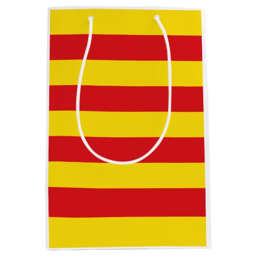 Catalaanse vlag (Catalonië) Medium Cadeauzakje (Voorkant)
