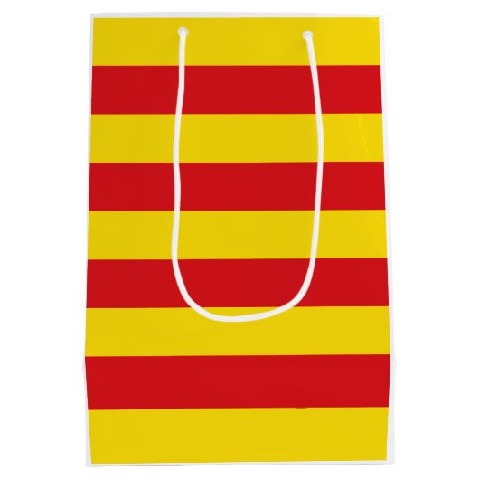Catalaanse vlag (Catalonië) Medium Cadeauzakje (Achterkant)