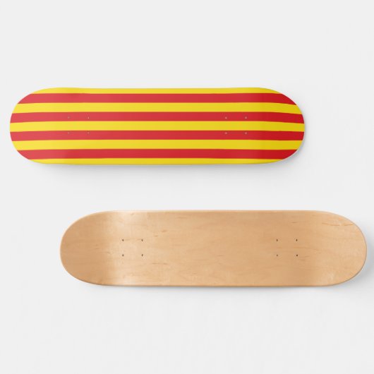 Catalaanse vlag (Catalonië) Persoonlijk Skateboard (Horizontaal)