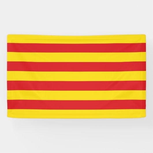Catalaanse vlag (Catalonië) Spandoek (Horizontaal)