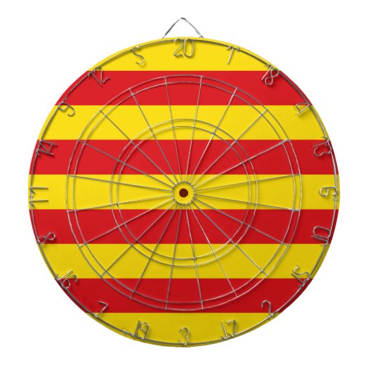 Catalaanse vlag dartbord (Voorkant)