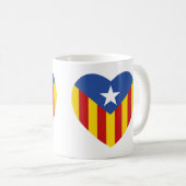 Catalaanse vlag Heart Koffiemok (Voorkant rechts)