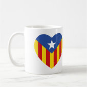Catalaanse vlag Heart Koffiemok (Links)