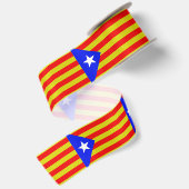 Catalaanse vlag satijnen lint (Achterkant)