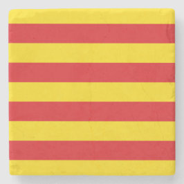 Catalaanse vlag stenen onderzetter