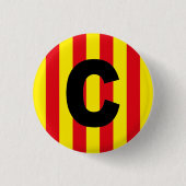 Catalan Catalogne Català Spanje Pin Button Badge (Voorkant)