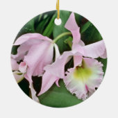 Catalaya orchidebloemen keramisch ornament (Achterkant)