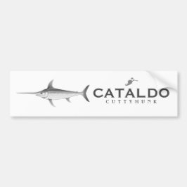 Cataldo Cuttyhunk Golf Cart Sticker Black White