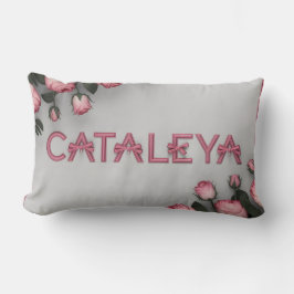 CATALEYA Geborduurd Roos Sierkussen & Deken Kussen