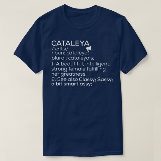Cataleya Naam Cataleya Definitie Cataleya Vrouw T-shirt (Design voorkant)