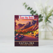 Catalina, Arizona, Reizen Briefkaart, Save The Date (Staand voorkant)