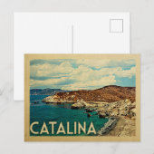 Catalina Briefkaart California Vintage Travel (Voorkant / Achterkant)