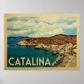 Catalina California Vintage Travel Poster (Voorkant)