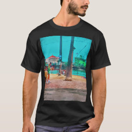 Catalina Eiland Avalon Ca Groene Pier en Casino T-shirt