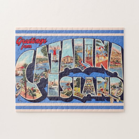Catalina-eiland Begroeting 11x14 Legpuzzel (Horizontaal)