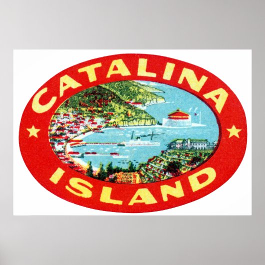 Catalina-eiland Californië Poster (Voorkant)