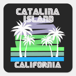  Catalina-eiland Californië Vierkante Sticker