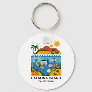Catalina-eiland Californië Wandelen Sleutelhanger