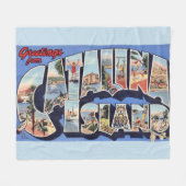 Catalina Eiland Groet Fleece Deken (Voorkant (Horizontaal))
