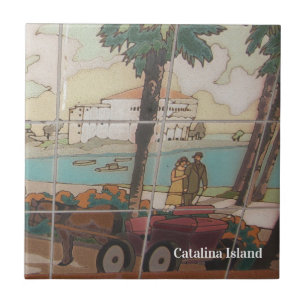CATALINA EILAND KERAMISCHE TEGEL CASINO WANDELWEG TEGELTJE