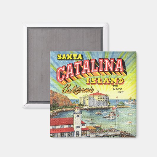 Catalina Eiland magneet (Voorkant / Achterkant)