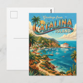 Catalina-eiland VS Briefkaart (Voorkant / Achterkant)