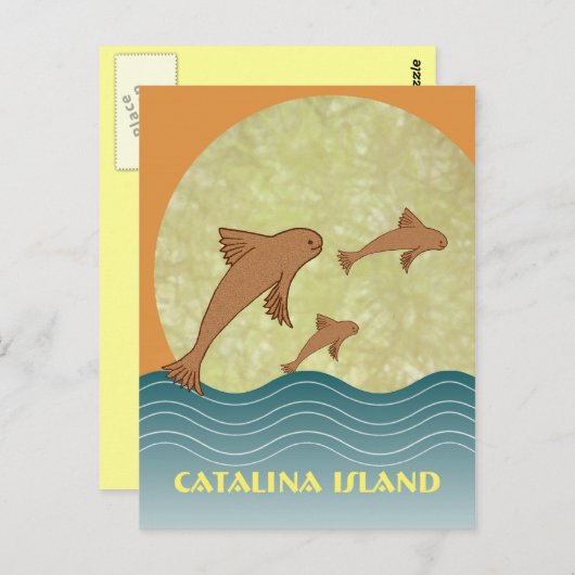 Catalina Flying Fish Briefkaart (Voorkant / Achterkant)