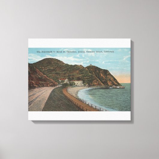 Catalina Island, CA - Hotel St. Catherine Canvas Afdruk (Voorkant)