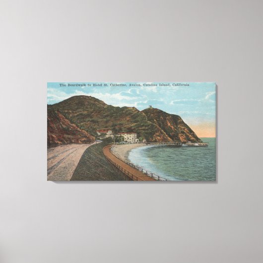 Catalina Island, CA - Hotel St. Catherine Canvas Afdruk (Voorkant)