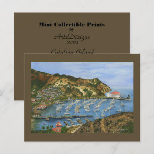 Catalina Island, CA - Mini Collectible Prints Briefkaart