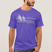 Catalina Island CA  Sailing 70s Nautical T-shirt (Voorkant)