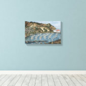 Catalina Island, CA Waterverf Painting op Canvas (Insitu (Houten vloer))