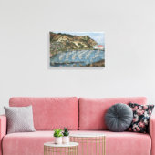 Catalina Island, CA Waterverf Painting op Canvas (Insitu (Woonkamer))