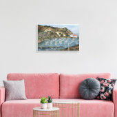 Catalina Island, CA Waterverf Painting op Canvas (Insitu (Woonkamer))