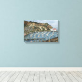 Catalina Island, CA Waterverf Painting op Canvas (Insitu (Houten vloer))