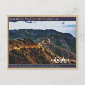 Catalina Island California Landscape Dirt Road Briefkaart (Voorkant)