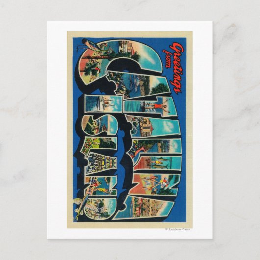 Catalina Island, California - Large Letter Briefkaart (Voorkant)