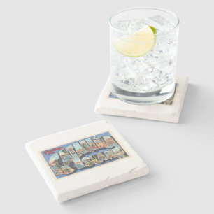 Catalina Island California Large Letter Briefkaart Stenen Onderzetter