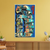 Catalina Island, California - Large Letter Canvas Afdruk (Insitu (Woonkamer))