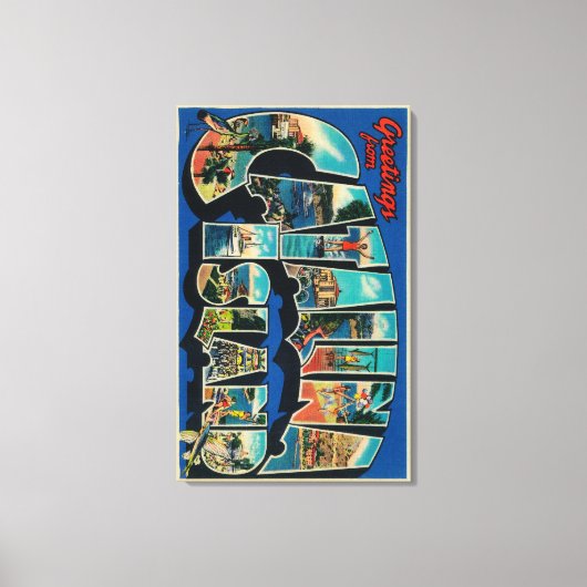 Catalina Island, California - Large Letter Canvas Afdruk (Voorkant)