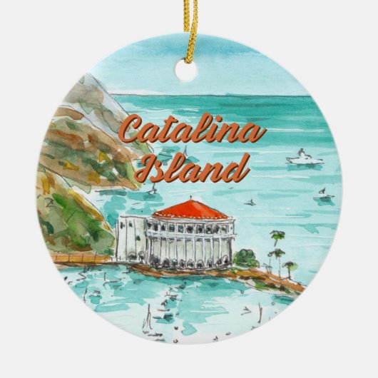 Catalina Island California Ornament (Voorkant)