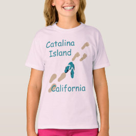 Catalina Island California Teenslippers Girls T T-shirt