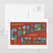 Catalina Island, Californië - Large Letter Scene Briefkaart (Voorkant / Achterkant)