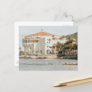 Catalina Island Casino foto van Descanso Beach Briefkaart